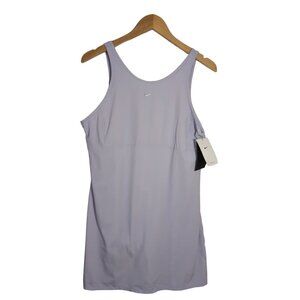 Nike Bliss Training Dress Womens L Purple Attached Shorts Athletic Tennis‎